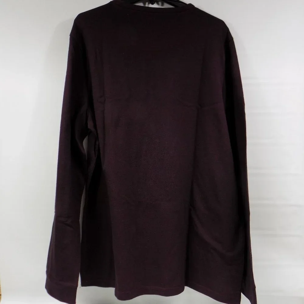 Marc Anthony Burgundy Long Sleeve Crew Neck Size XXL - Picture 3 of 5